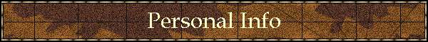 Personal Info Banner